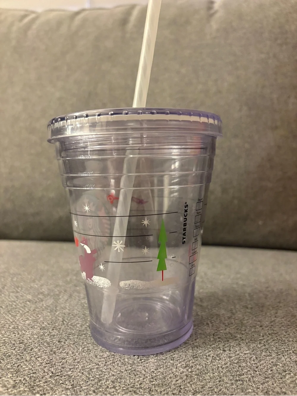 Starbucks Clear Plastic Tumbler 2011